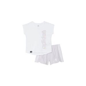 adidas Baby Girls Graphic Tee & Mesh Shorts Set (Infant) White 6 Months
